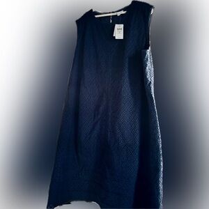 J. Jill Navy Blue Sleeveless Dress